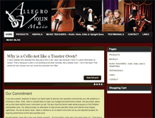 Tablet Screenshot of greatviolins.com